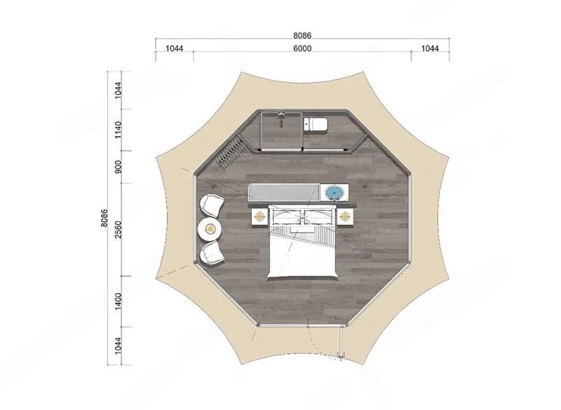Luxury Tent Octagon